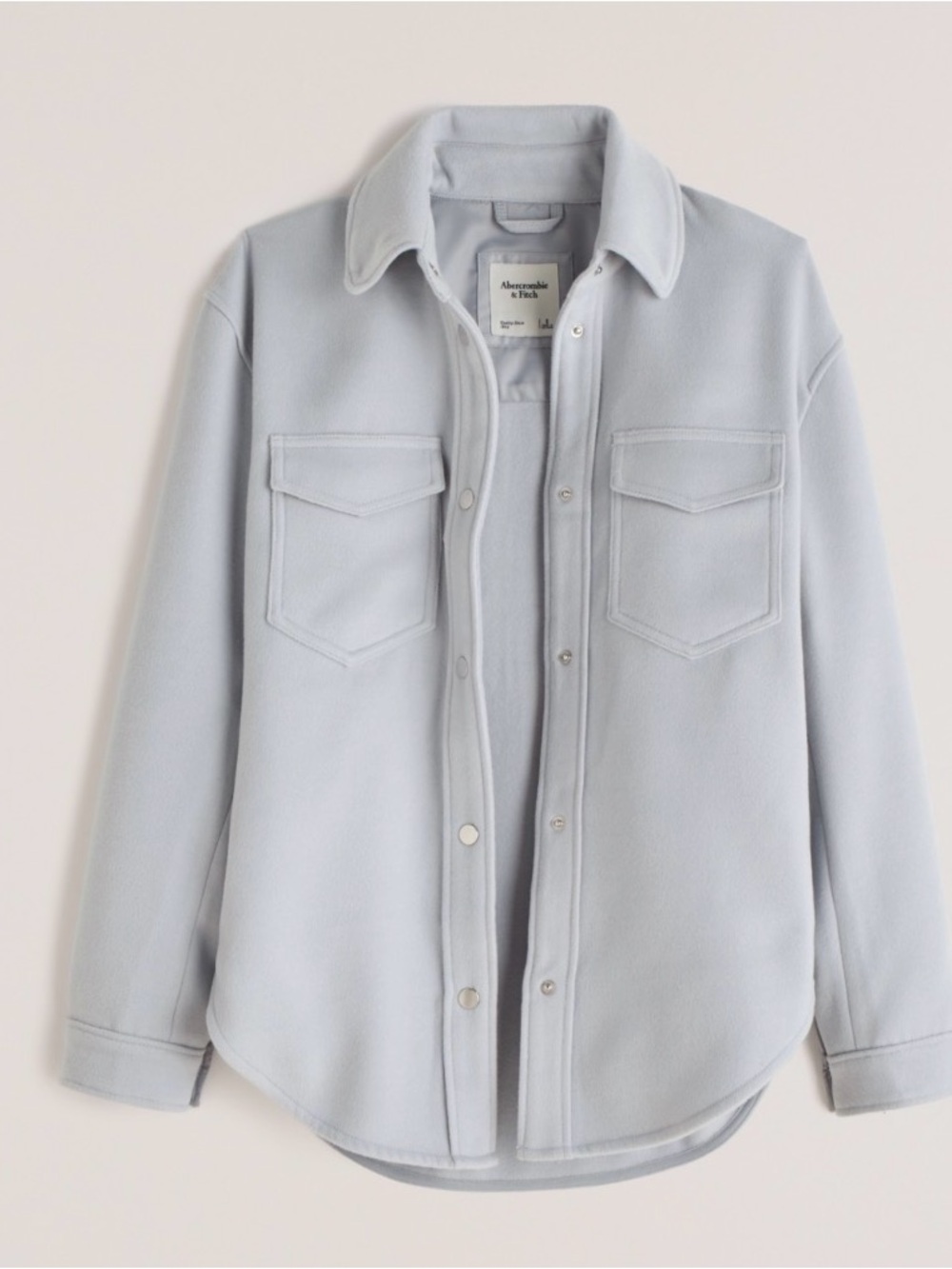 Abercrombie Pale Blue Shacket - size medium